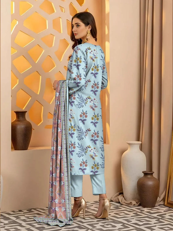 Timeless Charm – 3-Piece Printed Lawn Suit