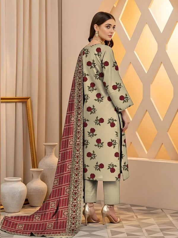 Timeless Charm – 3-Piece Printed Lawn Suit