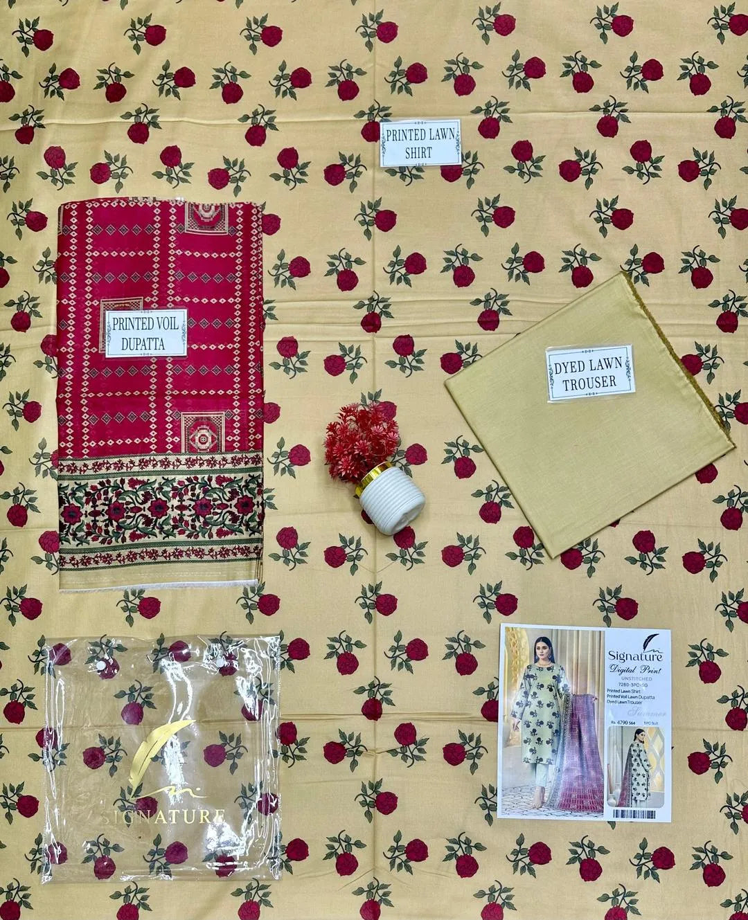 Timeless Charm – 3-Piece Printed Lawn Suit