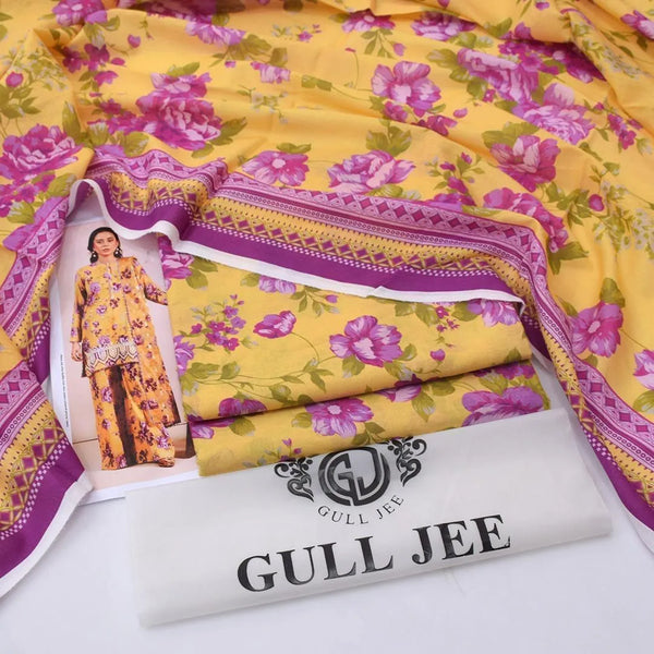 3-Piece Printed Lawn Suit – Elegant Collection