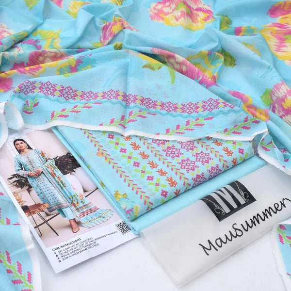 3-Piece Lawn Suit – Printed Elegance