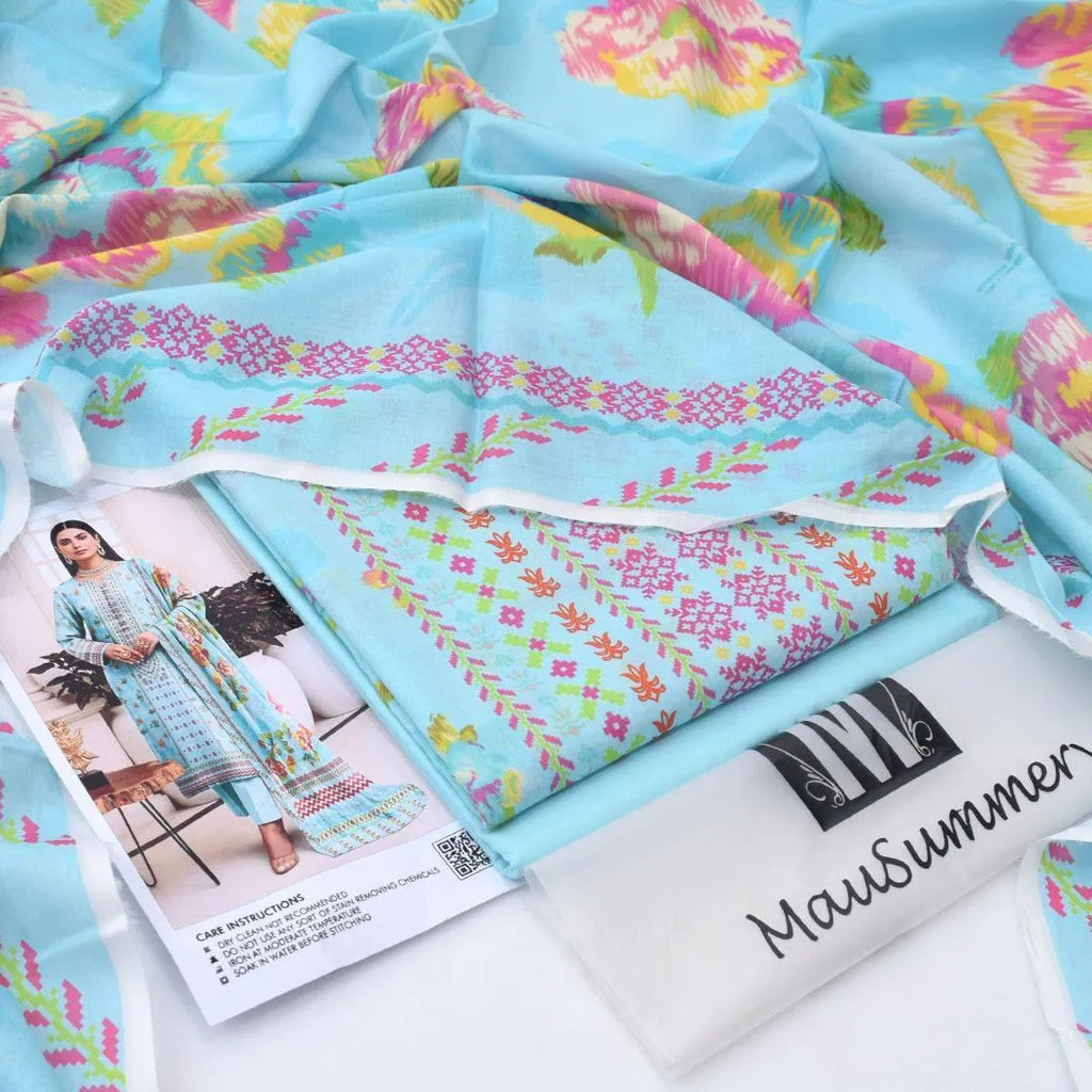 3-Piece Lawn Suit – Printed Elegance